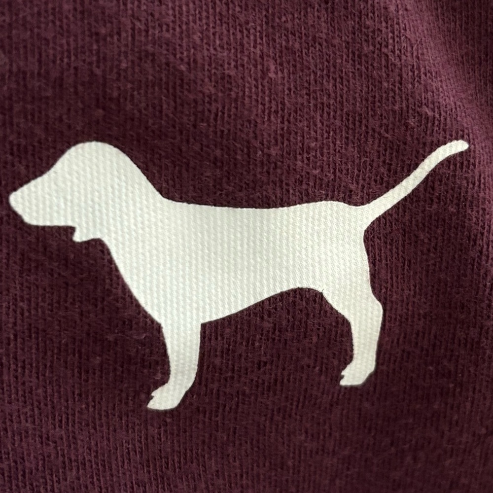 💗 $10 each or 2/$15 
PINK Small Maroon Dog TShirt $10 or 2/$15 (any PINK Tees) - Picture 3 of 5